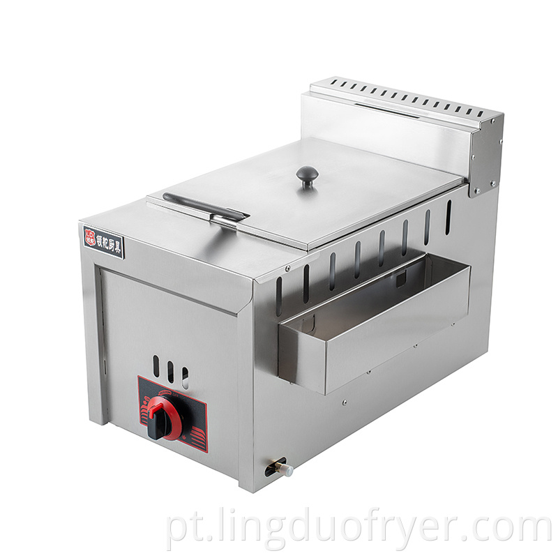 6L luxury gas deep fryer